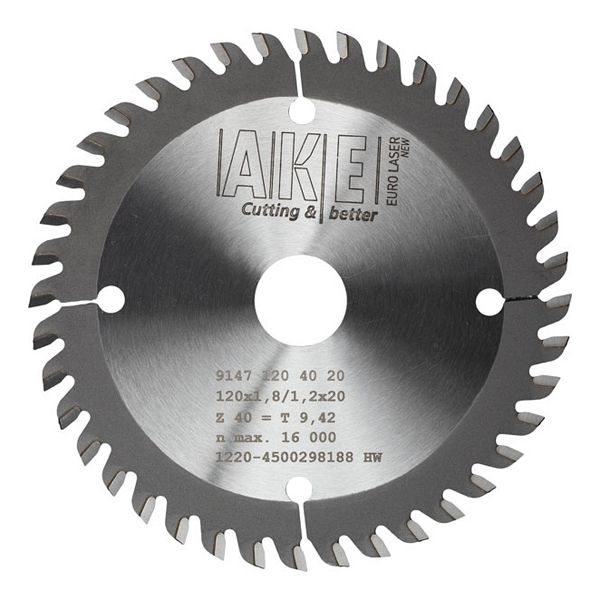 MTR-02 Circular saw blade Trespa 120 x 1,8 / 20 / 40T TF Pos.