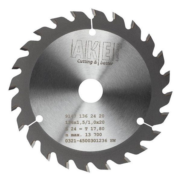 MTR-04 Circular saw blade Wood 136 X 1.5/1.0 Z= 24 W