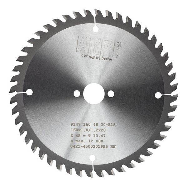 MTR-15 Circular saw blade Trespa 160 X 1.8/1.2 Z= 48 TF Pos.