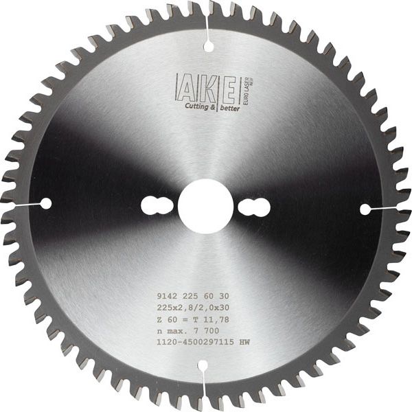 MTR-36 Circular saw blade Aluminum 225 X 2.8/2.0 Z=60 TF Neg.