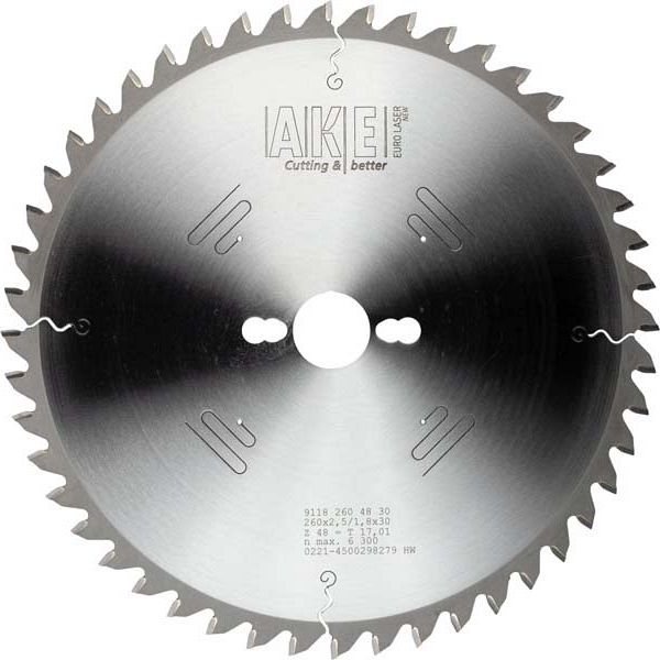 MTR-50 Circular saw blade Trespa 260 X 2.4/1.8 Z=68 TF Neg.